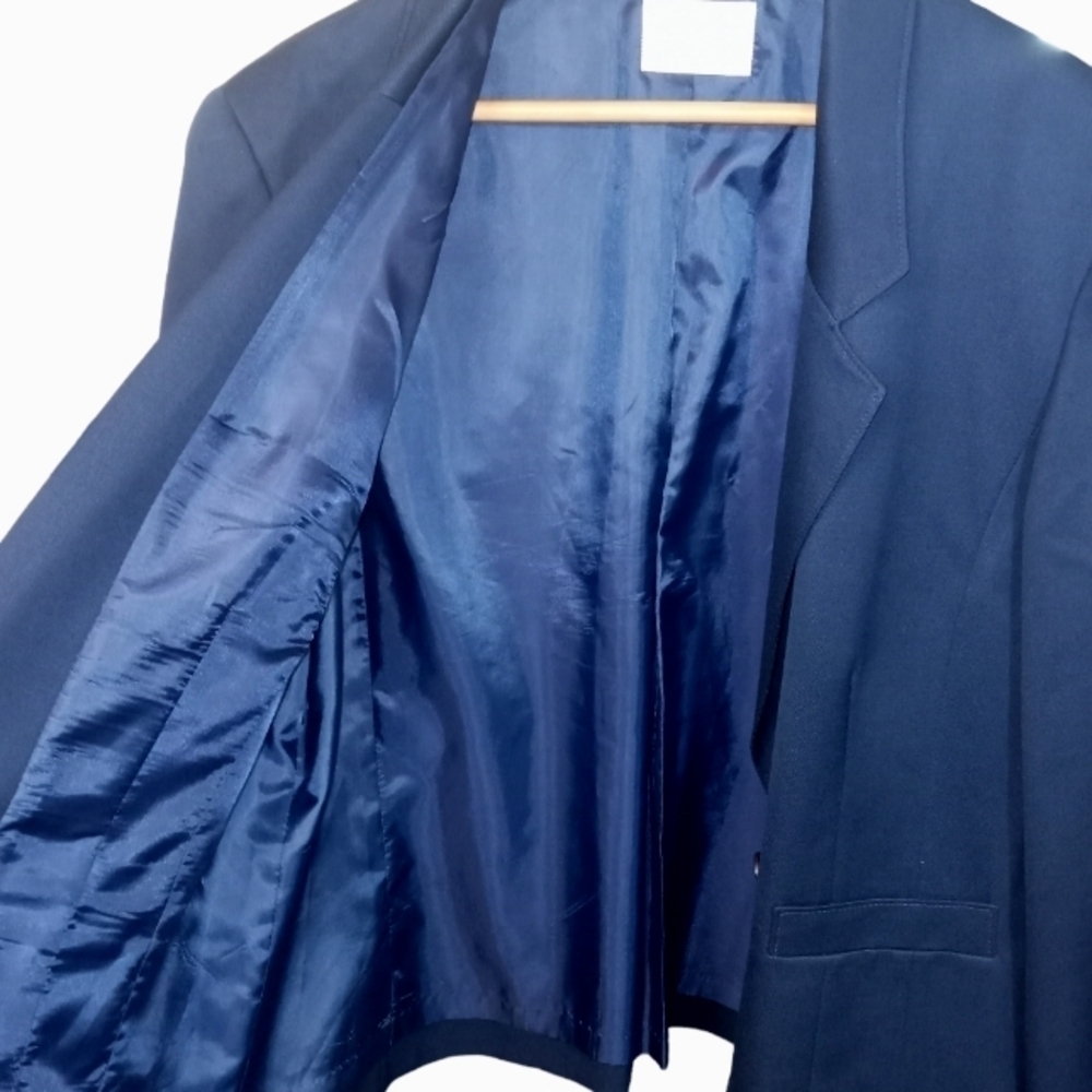 Pendleton 100% Virgin Wool Single Button Navy Blu… - image 7